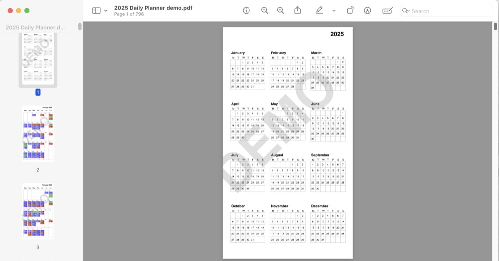 The app Demo version has a watermark layer to encourage users to buy the full version