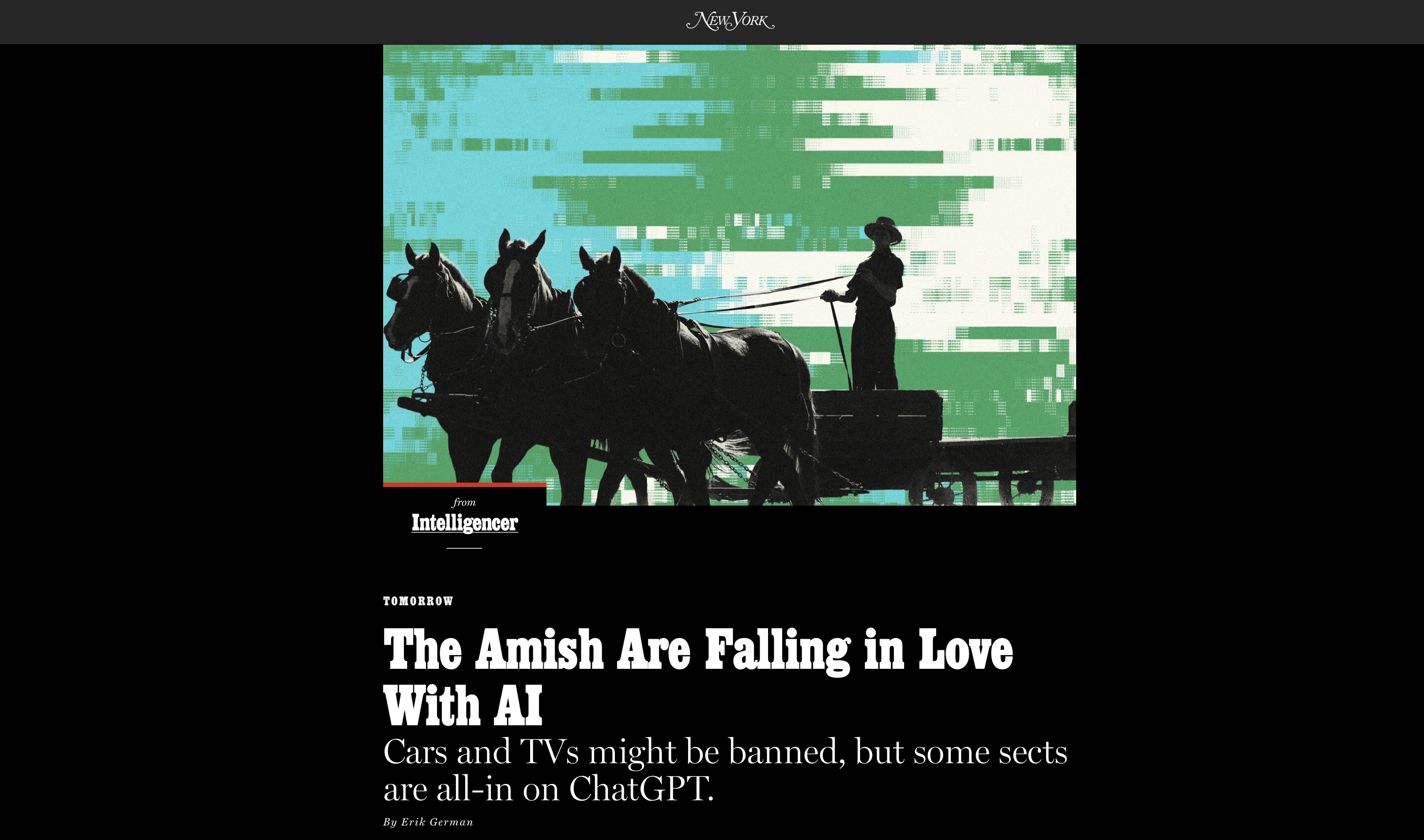 The Amish Are Falling in Love With AI
