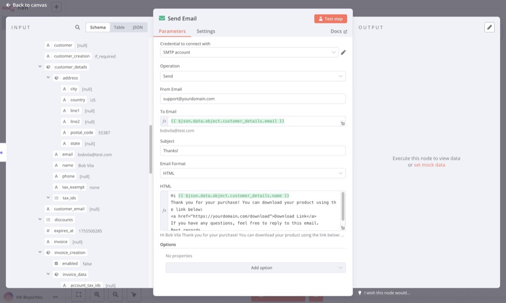 N8N Stripe Test Payment