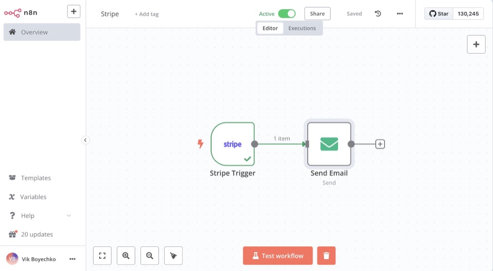 N8N Stripe Workflow