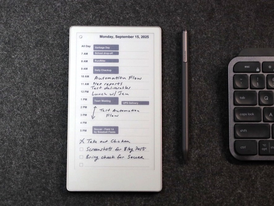 remarkable paper pro move daily calendar planner ical ics generator