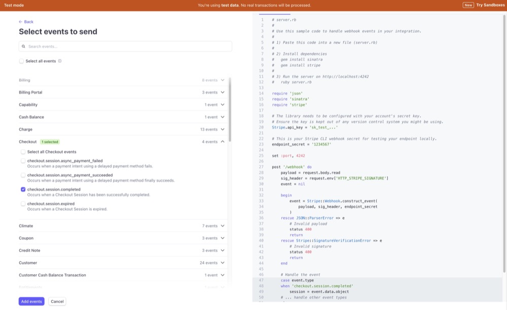 Stripe Webhook